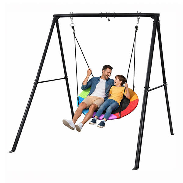 Heavy-Duty A-Frame Swing Stand with 40” Platform Swing (440lb Capacity)